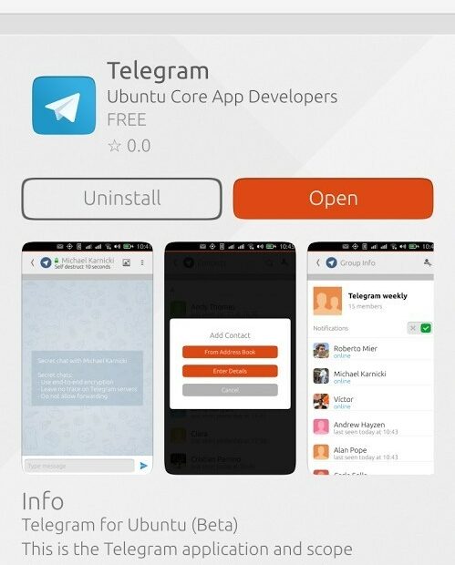 Установка telegram linux mint